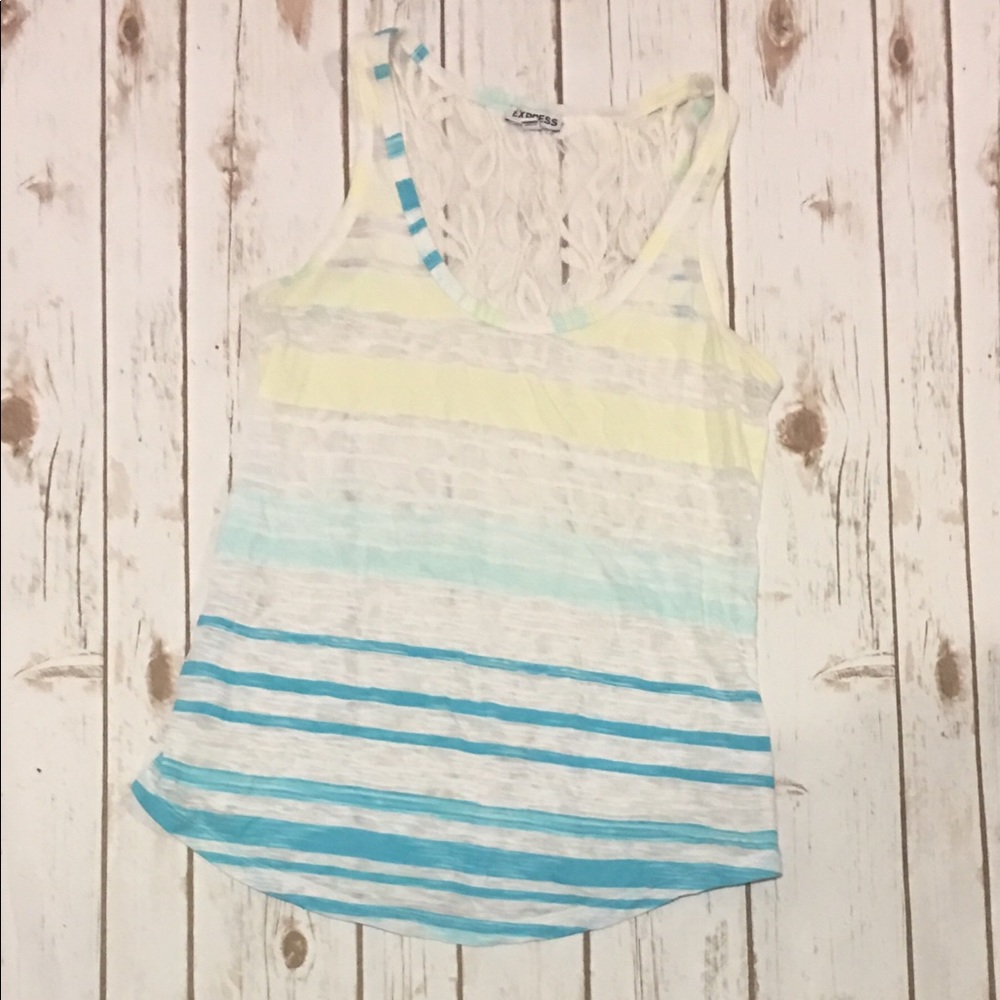 EXPRESS Lace Back Tank Top